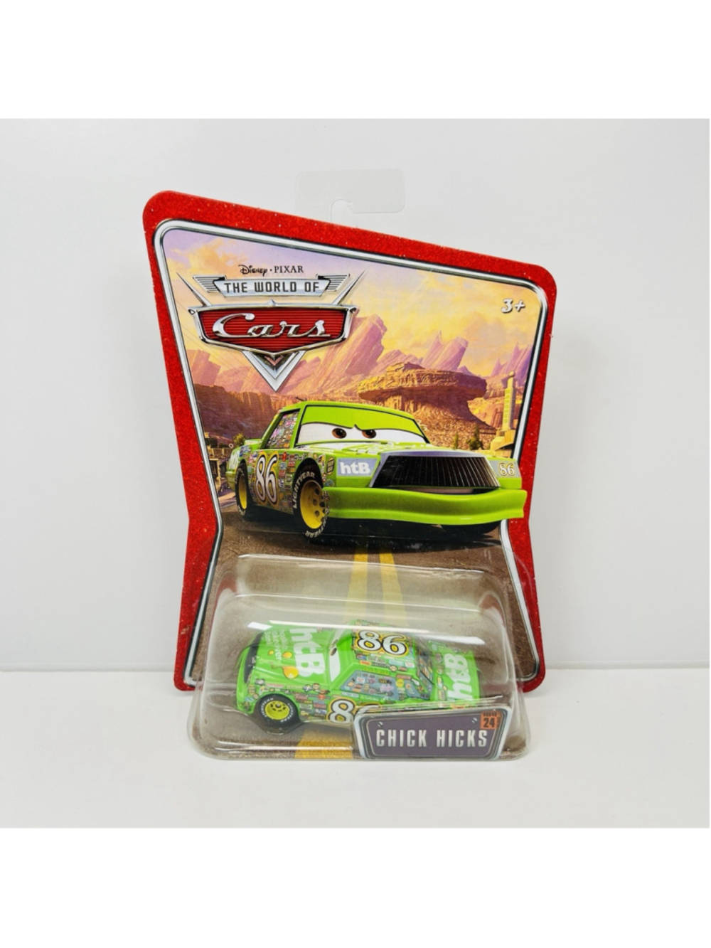 Chick Hicks No. 86 World Of Cars Disney Pixar Mattel 1:55 Diecast Car Green
